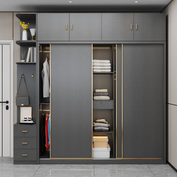 Armadio moderno moderno moderno moderno moderno moderno fabbricato per porte scorrevoli per la camera da letto