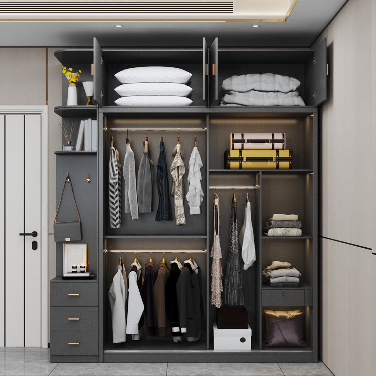 Schlafzimmer Schiebetür Lagerschrank hergestellt Holz moderner Schrank hergestellt