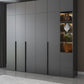 Grey Contemporary Style Wardrobe Armoire Engineered Wood Wardrobe