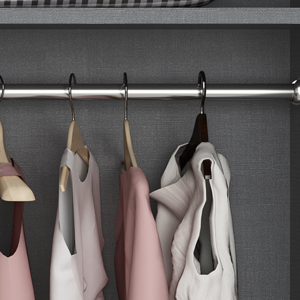 Zeitgenössische technische Holzgarderobe Spiegelgesperrter Kleiderschrank mit 1 Schublade