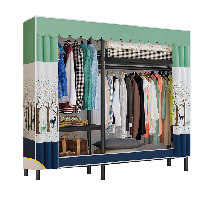 Armadio in stile contemporaneo armadio armadio in acciaio con asta di abbigliamento