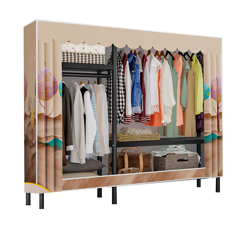 Armadio in stile contemporaneo armadio armadio in acciaio con asta di abbigliamento