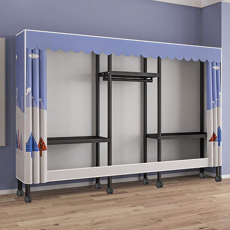 Armadio in stile contemporaneo armadio armadio in acciaio con asta di abbigliamento