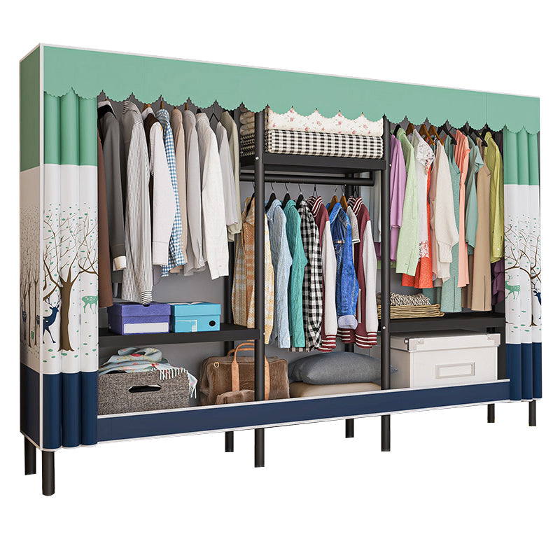 Armadio in stile contemporaneo armadio armadio in acciaio con asta di abbigliamento