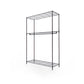 Black Contemporary Style Armoire Metal Steel Armoire for Bedroom Clearhalo 'Armoires & Wardrobes' 'armoires_wardrobes' 'Bedroom Furniture' 'furn' 'furn_armoires_wardrobes' 'Furniture' 5285592