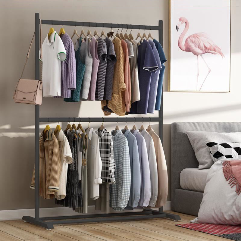 Zeitgenössischer Stil Armoire Black Metal Open Armoire für Schlafzimmer