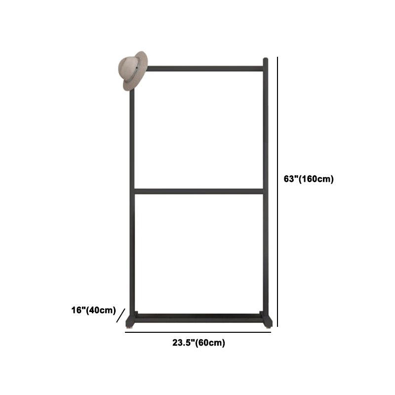 Zeitgenössischer Stil Armoire Black Metal Open Armoire für Schlafzimmer