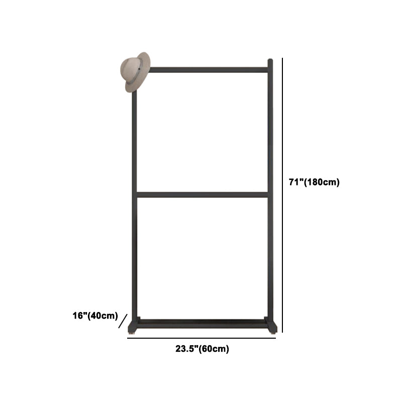 Zeitgenössischer Stil Armoire Black Metal Open Armoire für Schlafzimmer