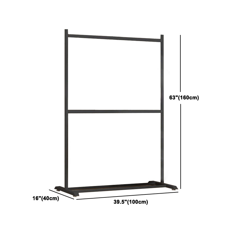 Zeitgenössischer Stil Armoire Black Metal Open Armoire für Schlafzimmer