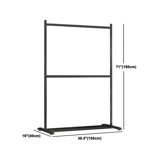 Zeitgenössischer Stil Armoire Black Metal Open Armoire für Schlafzimmer