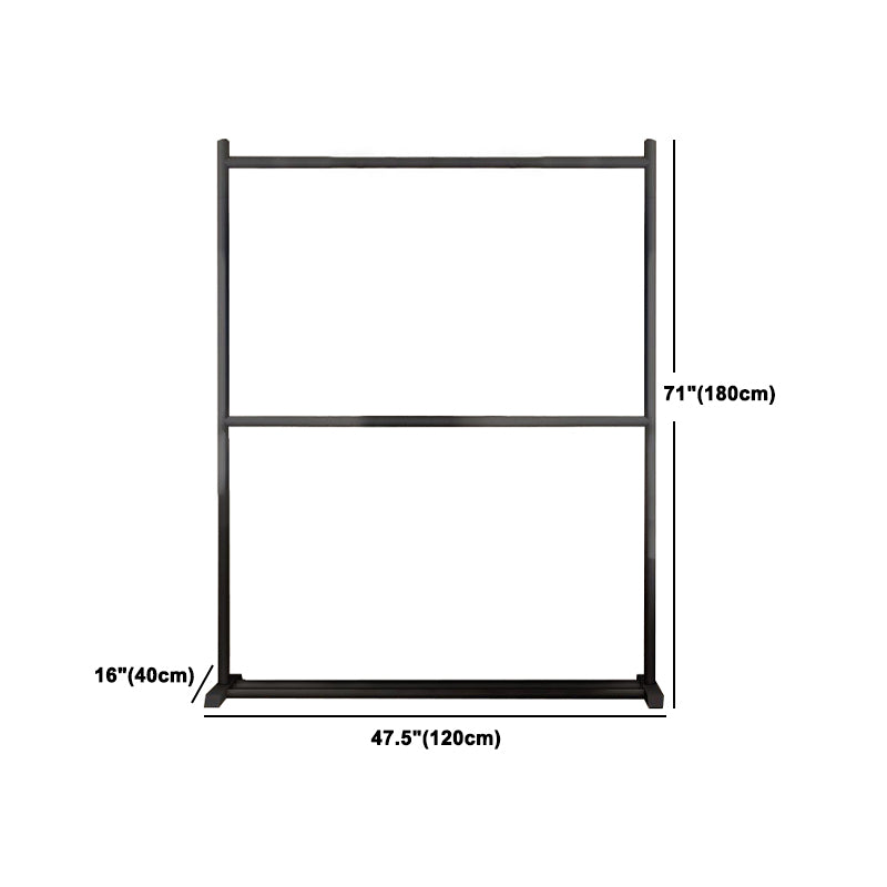 Zeitgenössischer Stil Armoire Black Metal Open Armoire für Schlafzimmer
