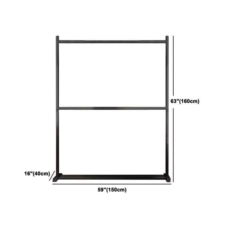 Zeitgenössischer Stil Armoire Black Metal Open Armoire für Schlafzimmer