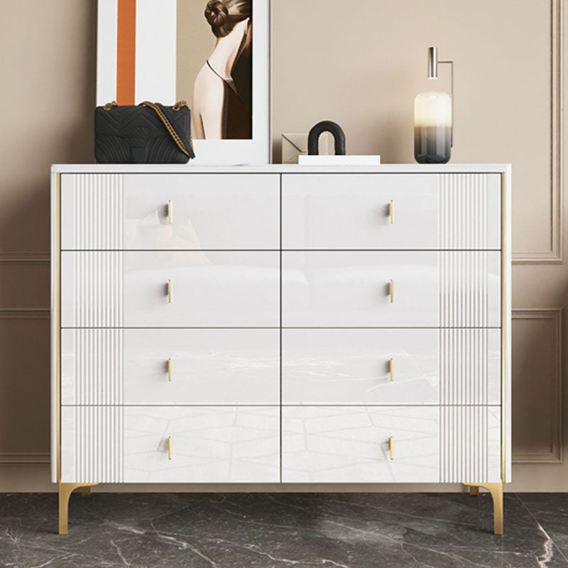 Modern Stone Top Dresser Horizontal Storage Chest with Drawer for Bedroom Clearhalo 'Bedroom Furniture' 'Dressers & Chests' 'dressers_chests' 'furn' 'furn_dressers_chests' 'Furniture' 5287152