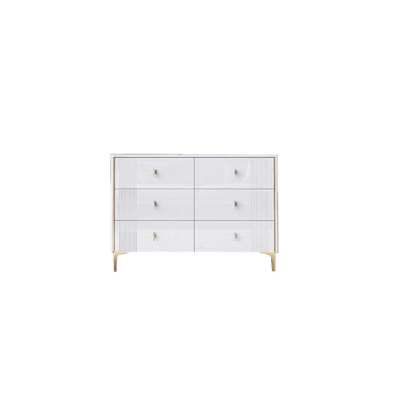 Modern Stone Top Dresser Horizontal Storage Chest with Drawer for Bedroom Clearhalo 'Bedroom Furniture' 'Dressers & Chests' 'dressers_chests' 'furn' 'furn_dressers_chests' 'Furniture' 5287160