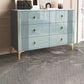 Modern Stone Top Dresser Horizontal Storage Chest with Drawer for Bedroom 47"L x 16"W x 32"H Green Clearhalo 'Bedroom Furniture' 'Dressers & Chests' 'dressers_chests' 'furn' 'furn_dressers_chests' 'Furniture' 5287162
