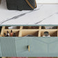 Modern Stone Top Dresser Horizontal Storage Chest with Drawer for Bedroom Clearhalo 'Bedroom Furniture' 'Dressers & Chests' 'dressers_chests' 'furn' 'furn_dressers_chests' 'Furniture' 5287167