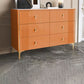 Modern Stone Top Dresser Horizontal Storage Chest with Drawer for Bedroom 47"L x 16"W x 32"H Orange Clearhalo 'Bedroom Furniture' 'Dressers & Chests' 'dressers_chests' 'furn' 'furn_dressers_chests' 'Furniture' 5287170