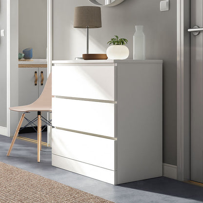 Comò verticale contemporaneo in legno, per camera da letto, per biancheria intima, con cassetto