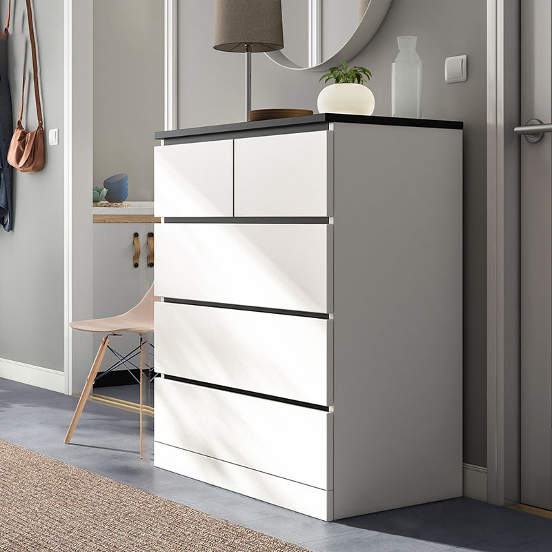 Comò verticale contemporaneo in legno, per camera da letto, per biancheria intima, con cassetto