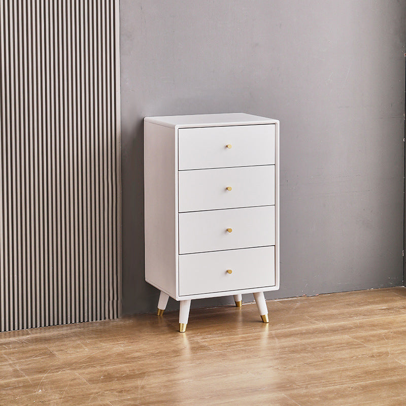 Contemporary Pine Wood Dresser Bedroom Vertical Lingerie Chest Dresser with Drawer