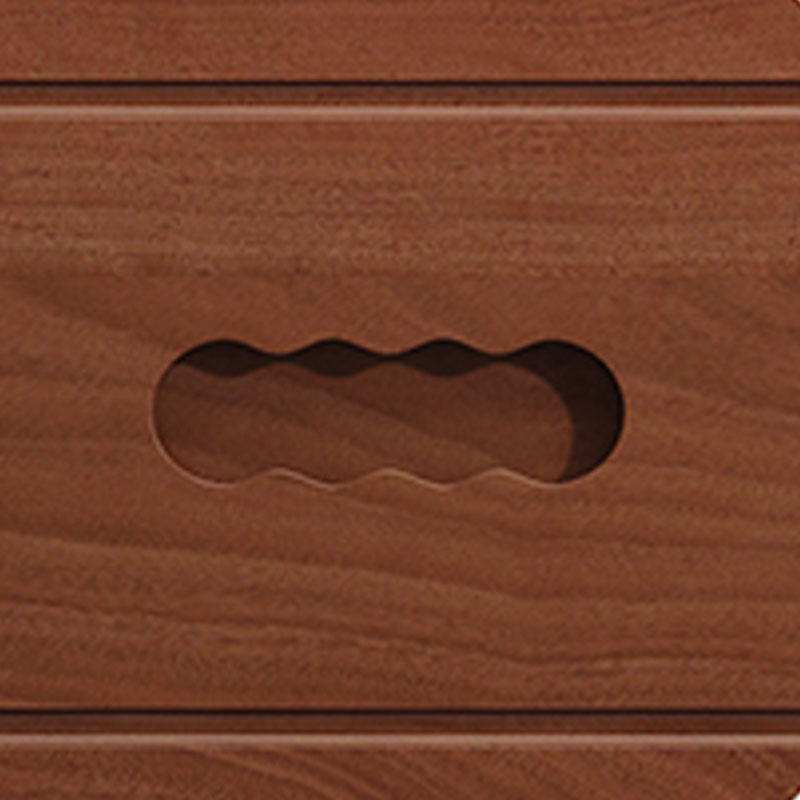 コンテンポラリーラバーウッドドレッサー33 "Hベッドルーム用の6つの引き出し付き保管チェスト