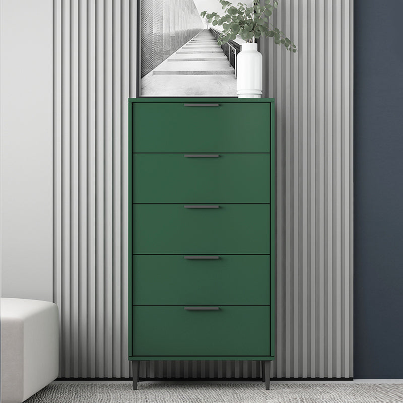 Vertical Wood Contemporary Dresser Bedroom Lingerie Chest Dresser with Drawer 24"L x 12"W x 47"H Green Clearhalo 'Bedroom Furniture' 'Dressers & Chests' 'dressers_chests' 'furn' 'furn_dressers_chests' 'Furniture' 5287501