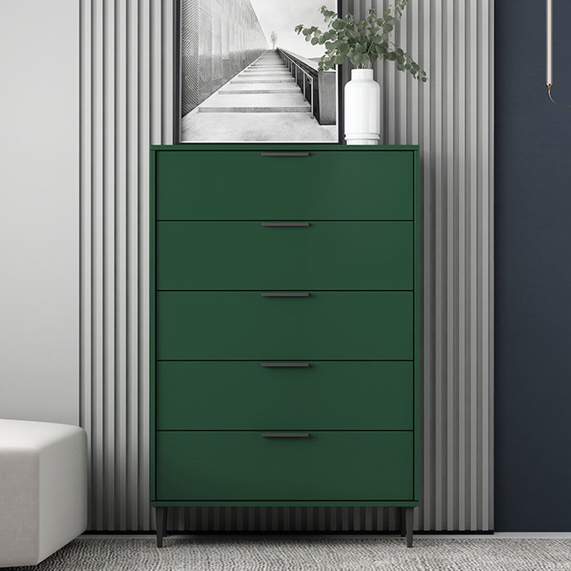 Vertical Wood Contemporary Dresser Bedroom Lingerie Chest Dresser with Drawer 31"L x 12"W x 47"H Green Clearhalo 'Bedroom Furniture' 'Dressers & Chests' 'dressers_chests' 'furn' 'furn_dressers_chests' 'Furniture' 5287513