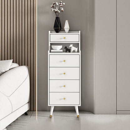 Contemporary Stone Top Dresser Vertical Storage Chest with Soft-Close Drawers for Bedroom
