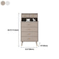 Contemporary Stone Top Dresser Vertical Storage Chest with Soft-Close Drawers for Bedroom