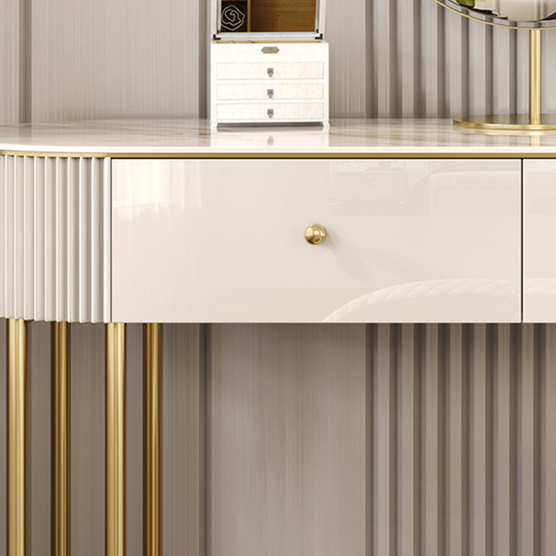 Glama -Waschtisch, 2 Aufbewahrungsschubladen mit gepolstertem Hocker in Beige