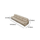 Divano sezionale del braccio superiore cuscino da 37,4 "divano posteriore cuscino in pelle alta, beige