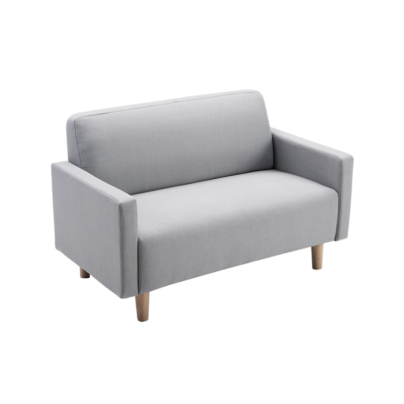 Cuero y ropa de cama Estándar, sofá de brazo cuadrado apretado