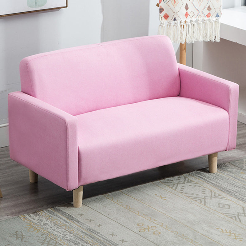 Cuero y ropa de cama Estándar, sofá de brazo cuadrado apretado