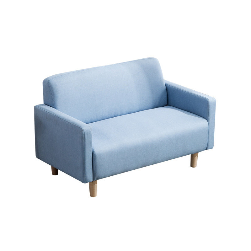 Cuero y ropa de cama Estándar, sofá de brazo cuadrado apretado