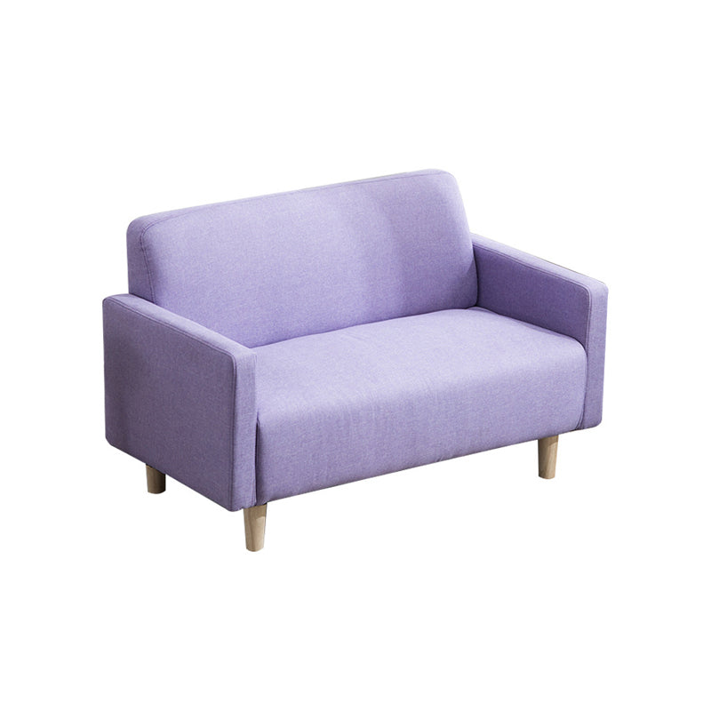 Cuero y ropa de cama Estándar, sofá de brazo cuadrado apretado