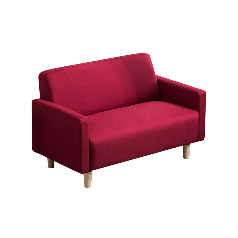 Cuero y ropa de cama Estándar, sofá de brazo cuadrado apretado