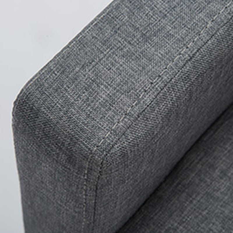 Leder- und Leinenstandard eng hinten quadratische Arm Sofe Couch
