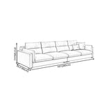 Asiento de brazo cuadrado de la sala de cuero de faux estacionaria resistente a las manchas