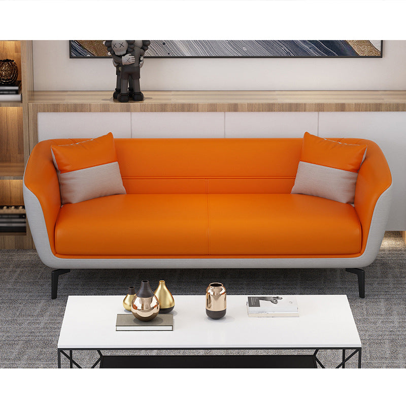 Canapé de canapé en cuir du dos serré contemporain pour 1/2/3 personnes