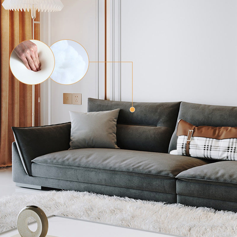 Cuscino da soggiorno stazionario cuscinetto cuscini di divano grigio scuro