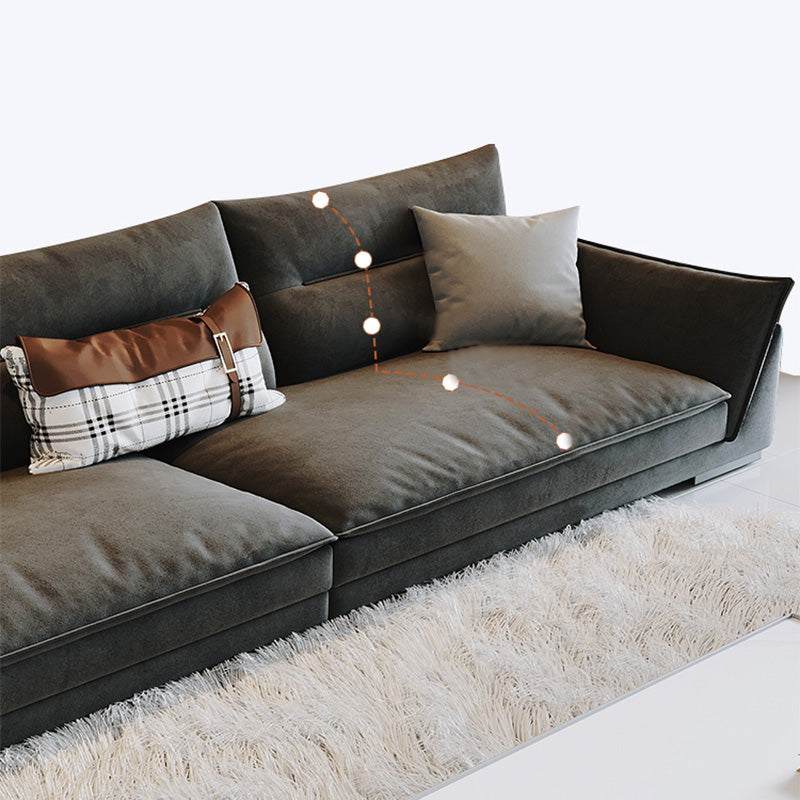 Cuscino da soggiorno stazionario cuscinetto cuscini di divano grigio scuro