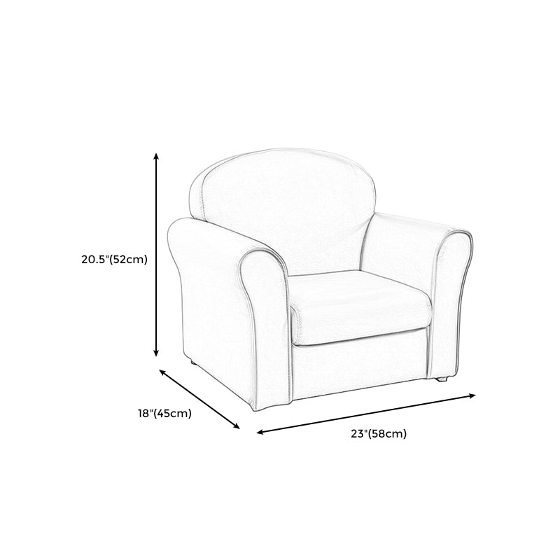 Sofá del sofá de brazo enrollado de la espalda apretada contemporánea para niños