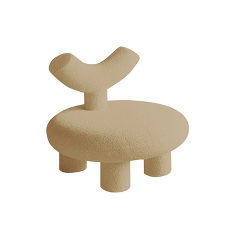 Wool Slipper Chair Modern Armless Slipper Chair for Living Room, Bedroom Brown Clearhalo 'Accent Chairs' 'accent_chairs' 'Chairs & Seating' 'furn' 'furn_accent_chairs' 'Furniture' 'Living Room Furniture' 5288611