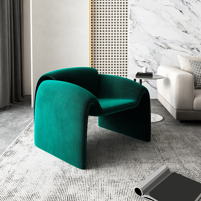 Les bras en velours inclus chaise 35 "L x 28,3" W x 24,4 "H chaise pour le salon