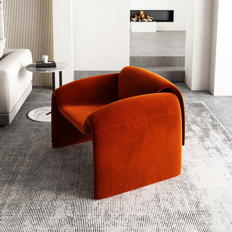 Les bras en velours inclus chaise 35 "L x 28,3" W x 24,4 "H chaise pour le salon