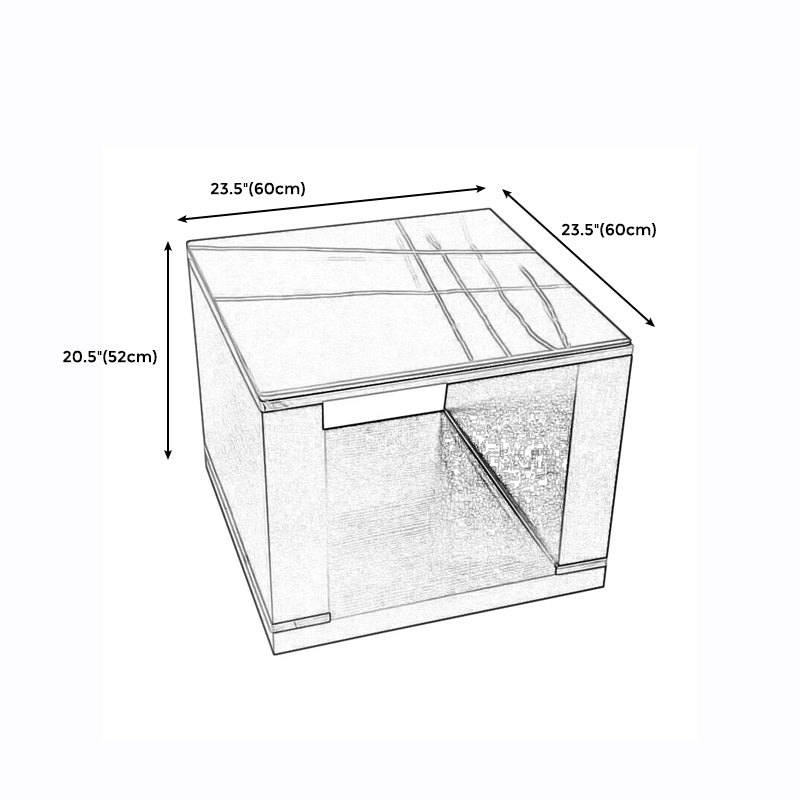 Tavolo da divano a doppio divano a doppio tavolo a doppio livello contemporaneo in pietra quadrata