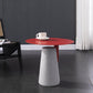 Concrete Modernistic Table Lacquer Round Table for Living Room Red Clearhalo 'Coffee & Accent Tables' 'End & Side Tables' 'end_side_tables' 'furn' 'furn_end_side_tables' 'Furniture' 'Living Room Furniture' 5288686