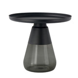 Stile moderno Basottop Black Black/Gold Base Green/Grigio Tavolo rotondo