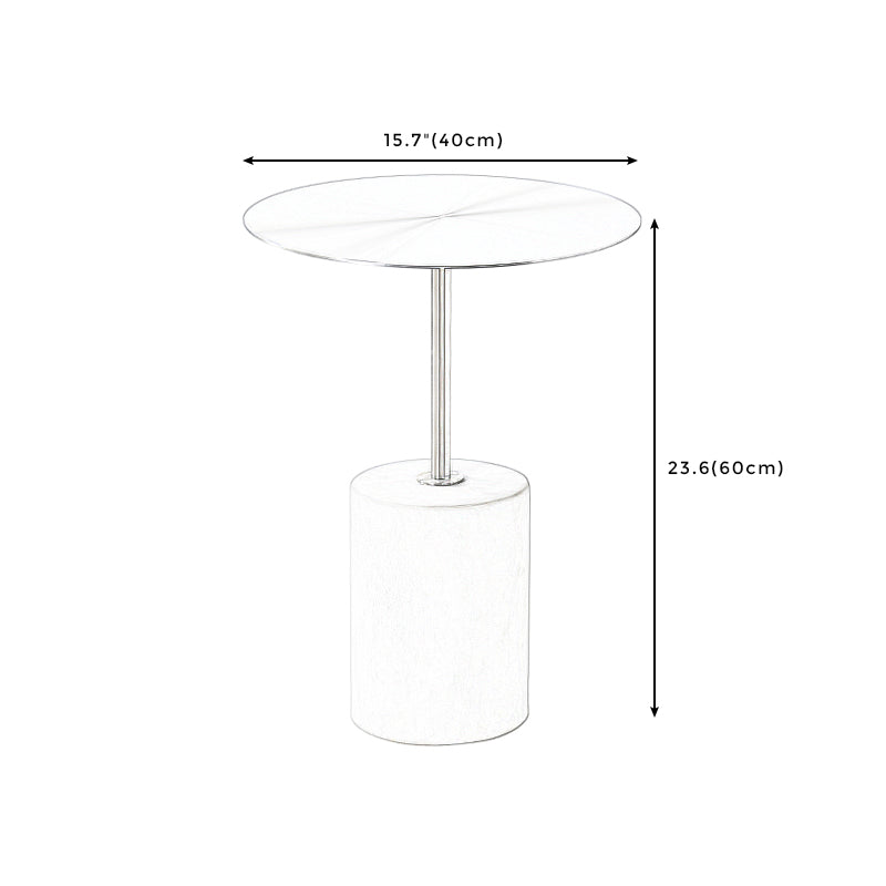 Ronde metalen bovenste voetstuk bijzettafel voetstuk eindtafel voor woonkamer