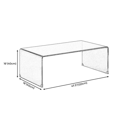 Tavolino in vetro slitta geometrica 1 tavolo da cocktail singolo in marrone
